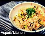 ☆うちのド定番！鮭と枝豆の炊き込みご飯☆作り方7写真
