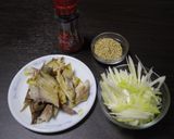 超簡単☆焼き塩鯖と長ネギのピリ辛和え☆作り方1写真