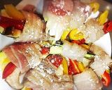 ズッキーニとパプリカとエリンギの豚肉巻き作り方6写真
