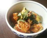 冷食から揚げでズボラ親子丼作り方4写真