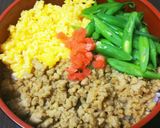 彩り綺麗な三色そぼろ丼❤作り方7写真