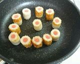 簡単☆ちくわのたらこ詰め焼き♪作り方3写真