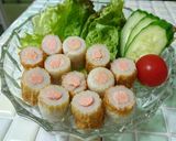 簡単☆ちくわのたらこ詰め焼き♪作り方4写真