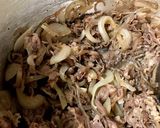 牛丼の卵黄のせ作り方3写真