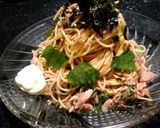 青じそドレッシング×ツナで簡単冷製パスタ作り方4写真