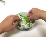 わさび菜のマヨポンサラダ作り方3写真