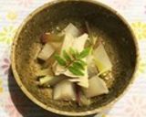 大根と茗荷の含め煮作り方6写真