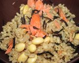 塩鮭の炊込みご飯☆たっぷり大豆＆ひじき作り方10写真