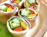 お弁当に♪彩り野菜の豚巻しょうが焼き作り方6写真