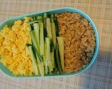 三色丼弁当❤サッパリときゅうり入り～⤴作り方10写真