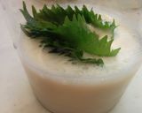 しその香りたっぷりの豆乳スープ作り方1写真