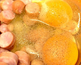 らっきょうの塩漬けを使った卵焼き作り方2写真