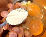らっきょうの塩漬けを使った卵焼き作り方3写真