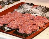 豚ひき肉とれんこんの昆布巻き作り方3写真