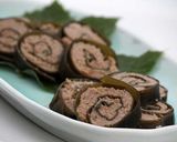 豚ひき肉とれんこんの昆布巻き作り方5写真
