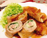 新食感！秘密のもっちり豚肉ロール♡作り方10写真