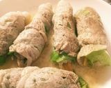 節約レシピ豚薄切り肉でレタス巻作り方3写真