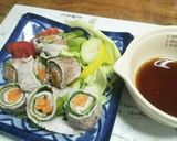 節約レシピ豚薄切り肉でレタス巻作り方4写真