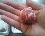 超簡単♥手で丸めるだけ！豚こま肉団子作り方2写真