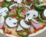 もちもちピザ生地の成形＆トッピング作り方16写真
