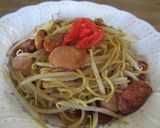 一人ランチ♡シャキシャキもやしの焼きそば作り方6写真