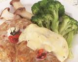 豆腐と挽肉のチーズソースハンバーグ作り方8写真