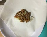 納豆と魚河岸あげ（枝豆）の揚げない春巻作り方3写真