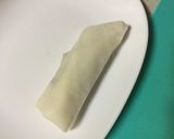 納豆と魚河岸あげ（枝豆）の揚げない春巻作り方4写真