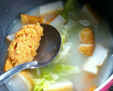 さつま揚げとたっぷり野菜のお味噌汁作り方4写真