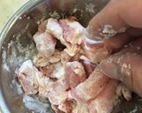 レンチン春キャベツに乗せたレンコン酢豚作り方7写真