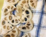 レンチン春キャベツに乗せたレンコン酢豚作り方8写真