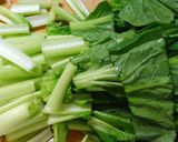 鶏むね肉と小松菜ピーマンのオイスター煮✿作り方5写真