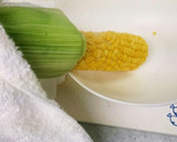 レンジ超簡単とうもろこし★皮むき約3秒作り方7写真