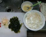 味噌ワカメ炒飯作り方1写真