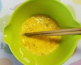 朝食に♪ふわふわ卵のフルーツのせ作り方4写真