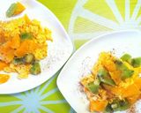朝食に♪ふわふわ卵のフルーツのせ作り方7写真