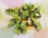 朝食に♪ふわふわ卵のフルーツのせ作り方2写真