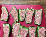 ピーマンの肉詰めwithバルサミコ醤油♪作り方5写真