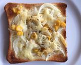 新たまねぎ コーン オリーブ油 トースト作り方4写真