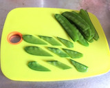絹さやとひじきの梅肉和え♡簡単常備菜作り方1写真