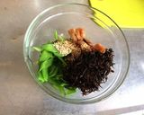 絹さやとひじきの梅肉和え♡簡単常備菜作り方4写真