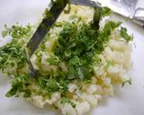 簡単ヘルシー！豆苗のピカタコロッケ作り方1写真