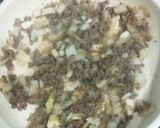 ダイエットに！雑穀米とひき肉の玉葱丼作り方2写真