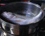 蒸し魚の広島菜ソースかけ作り方2写真