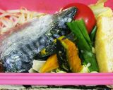 骨なしさば塩麹と野菜シリコンスチーム蒸し作り方3写真