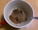 レンジで簡単おから片栗粉ココア餅ケーキ風作り方2写真