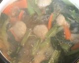 ストレスに効く！小松菜と肉団子の煮込み作り方8写真