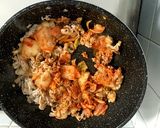 豚キムチ炒飯作り方2写真