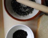 黒ごま黒蜜トースト作り方4写真