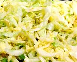 キャベツ・炒り玉子のカレー風味炒め作り方1写真